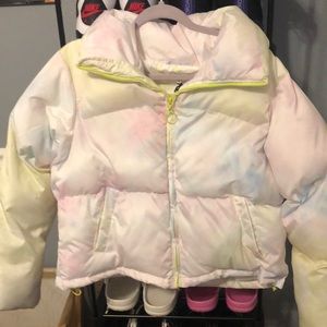 Pastel puffer jacket size medium